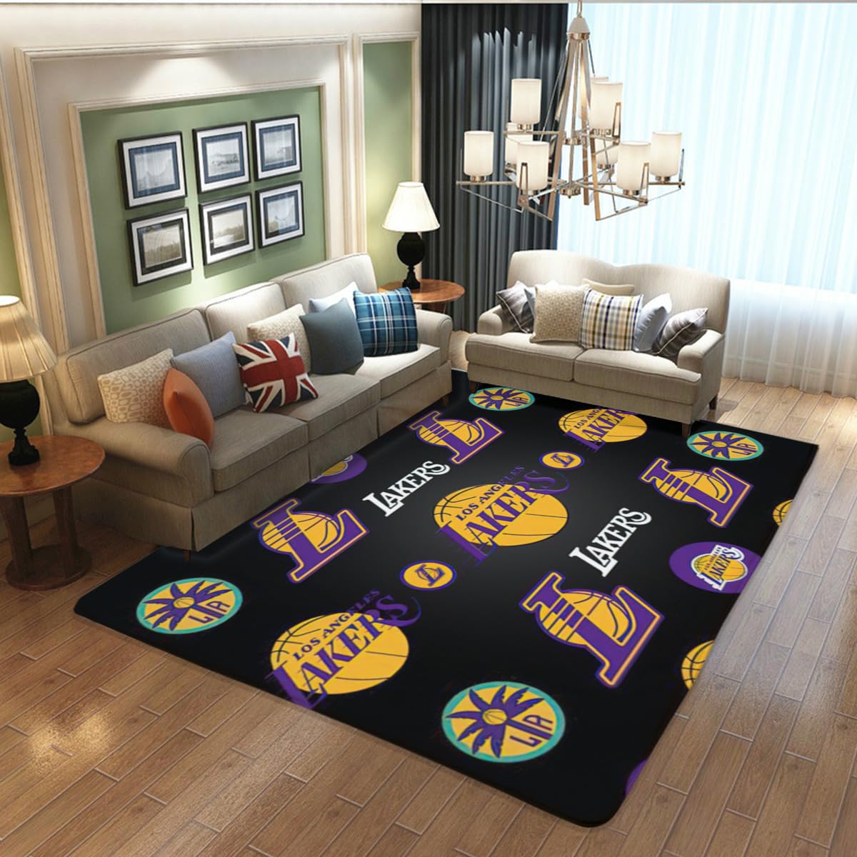 ☆新品☆ NBA レイカーズ lakers ラグ インテリア 絨毯 バスケ 【公式